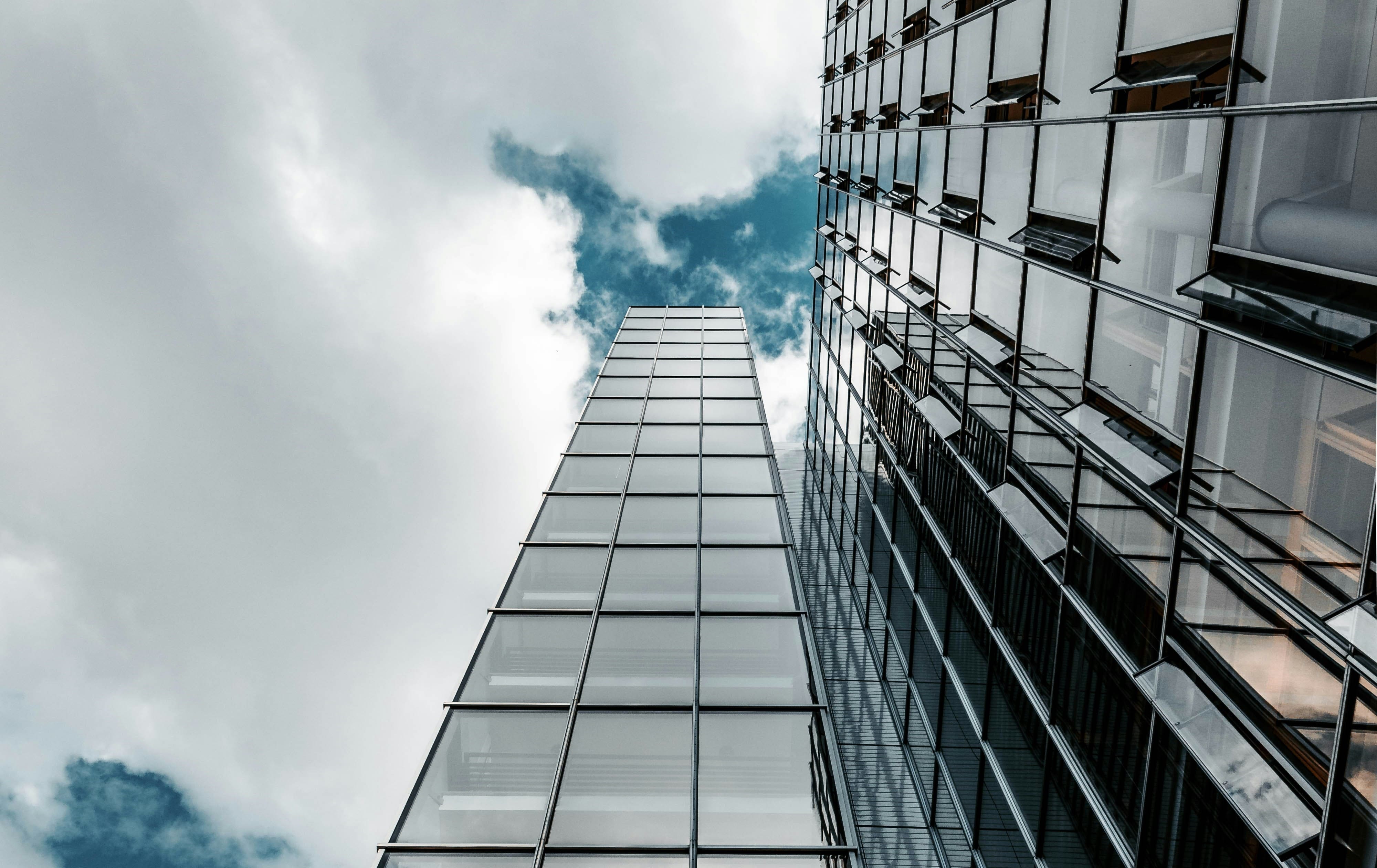 Skyscrapers from below